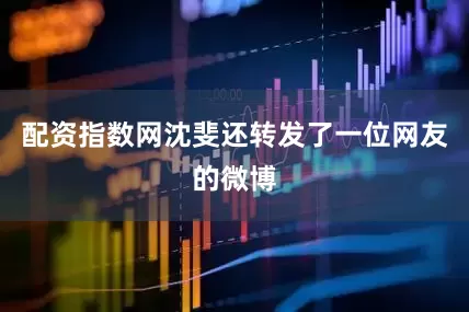 配资指数网沈斐还转发了一位网友的微博